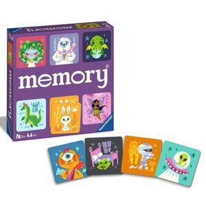 New Sealed Ravensburger Game Cute Monster Memory Game- En/Fr